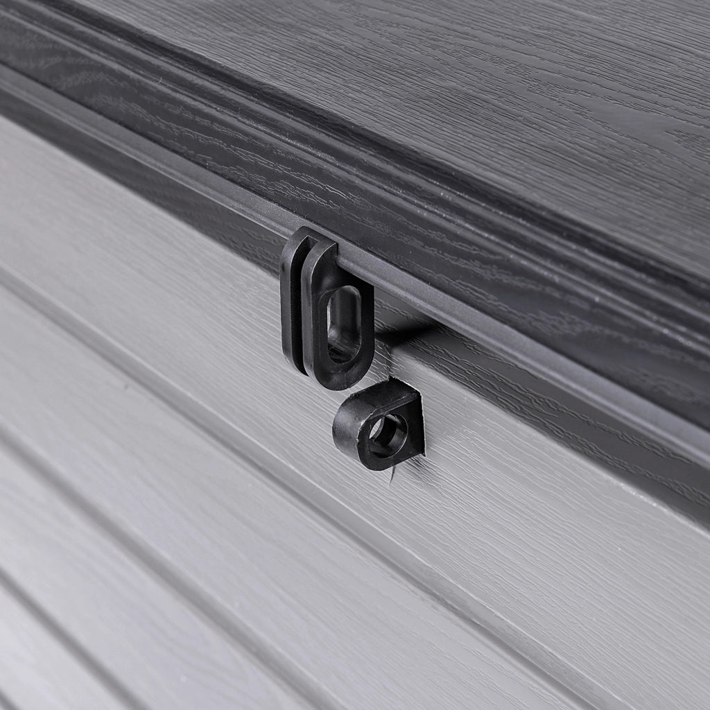 Baule da giardino KADAX 390 L grigio