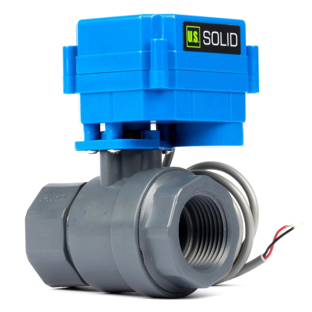 Valvola a sfera in PVC-U da 1", elettrica, 9-36V AC/DC, normalmente aperta