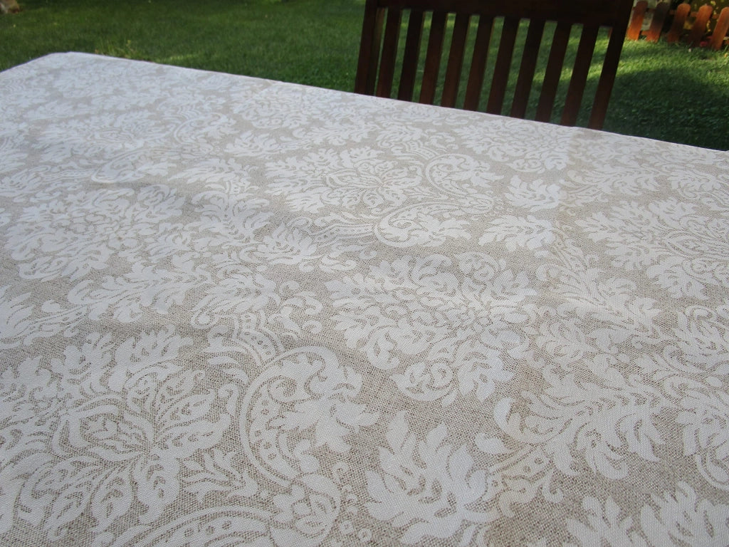 Tovaglia rettangolare, dimensioni 140x140 cm, design etico, 100% cotone