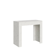 Consolle allungabile 90x42/302 cm Emy bianco spatolato