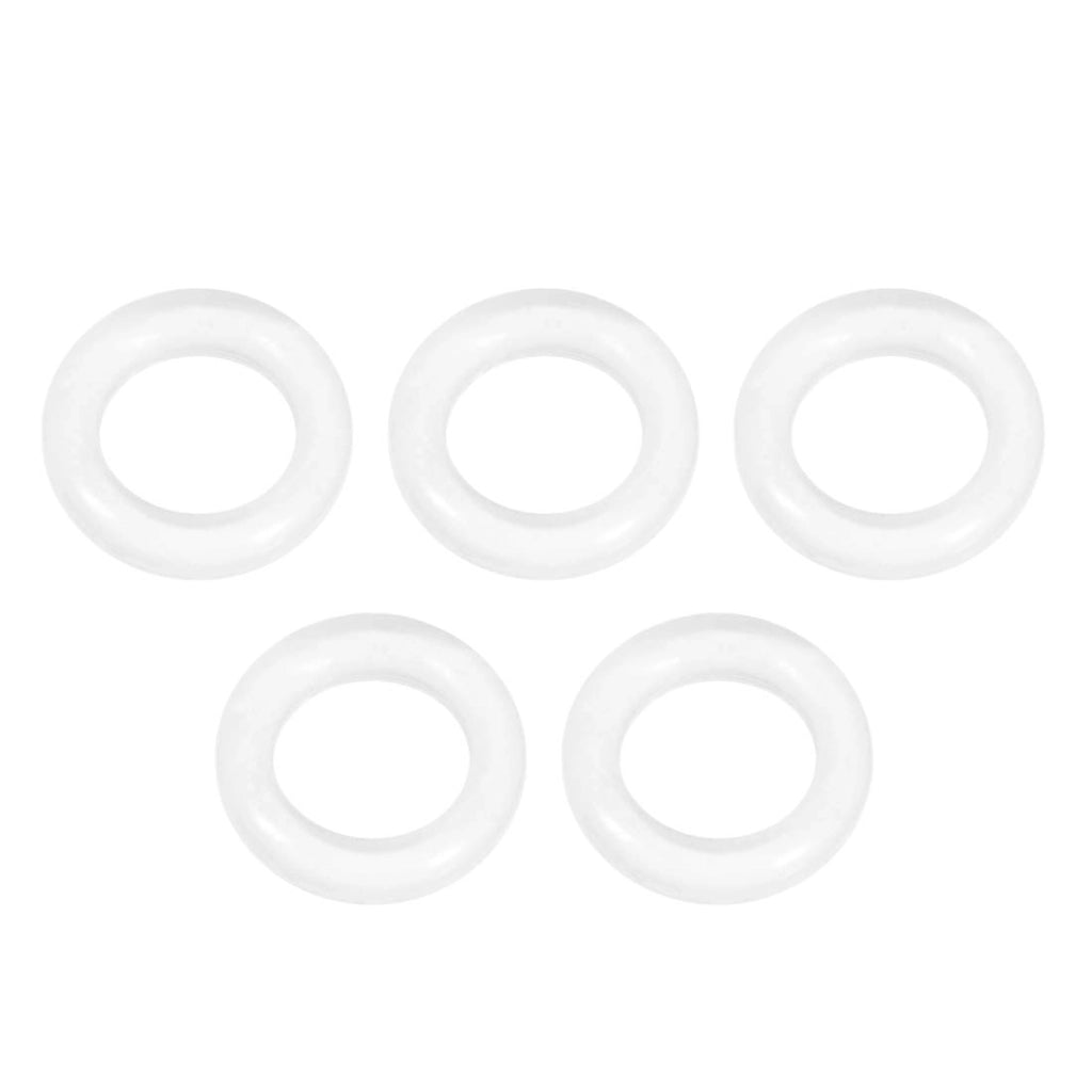 O-ring in silicone, confezione da 5 pezzi, dimensioni 2x6x2 mm