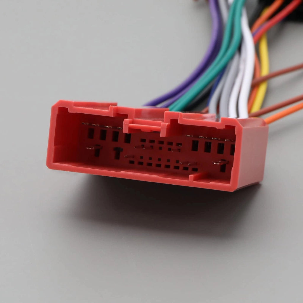 Adattatore per cablaggi auto ISO, compatibile con modelli Mazda a partire dal 2001, con 16 pin, lunghezza 19 cm