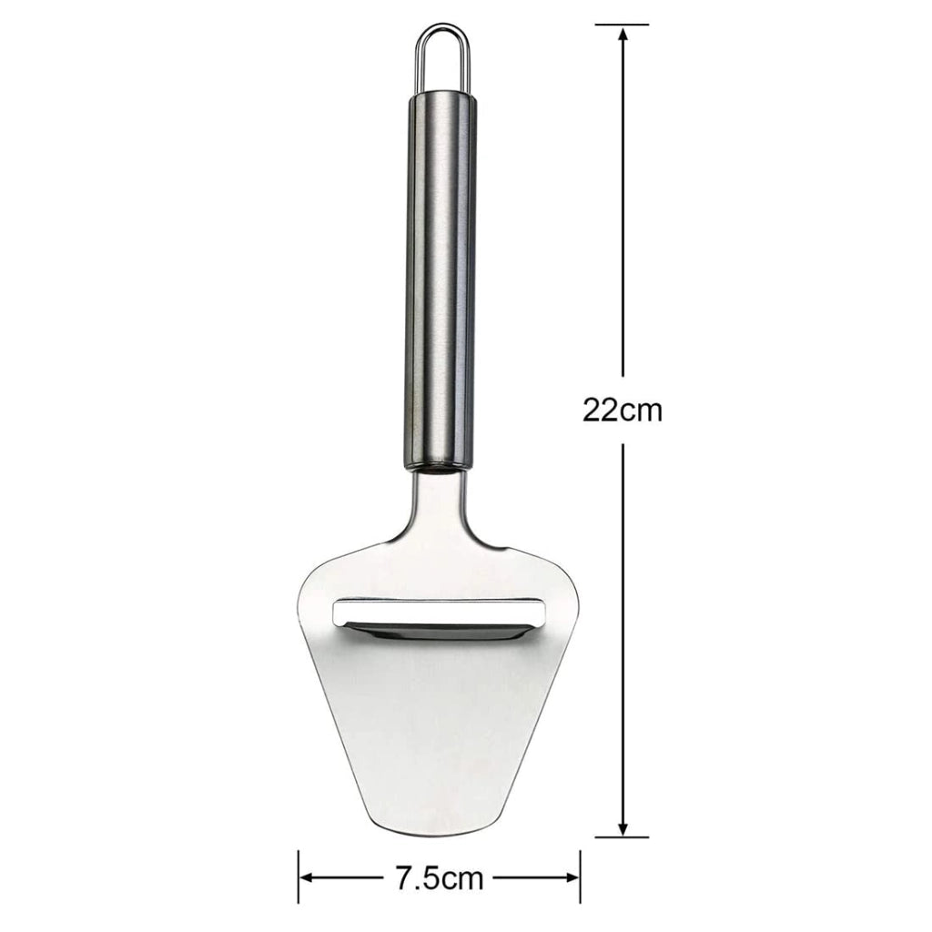 Affettatrice per formaggio in acciaio inossidabile, 21,5 cm, color argento, adatta al lavaggio in lavastoviglie