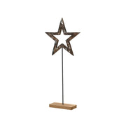 Stella decorativa in MDF su base in legno 29,5 × H65 cm