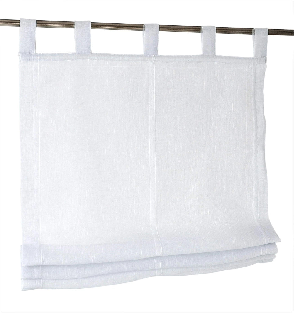 Tenda a pannello con occhielli, bianca, 100x145 cm, semitrasparente