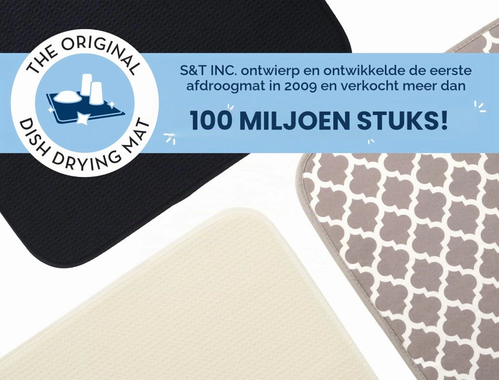 Tappetino asciugante in microfibra, 40,6 x 45,7 cm, blu, motivo geometrico