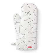Guanto da bagno in cotone, nero/bianco, 33x17x2 cm