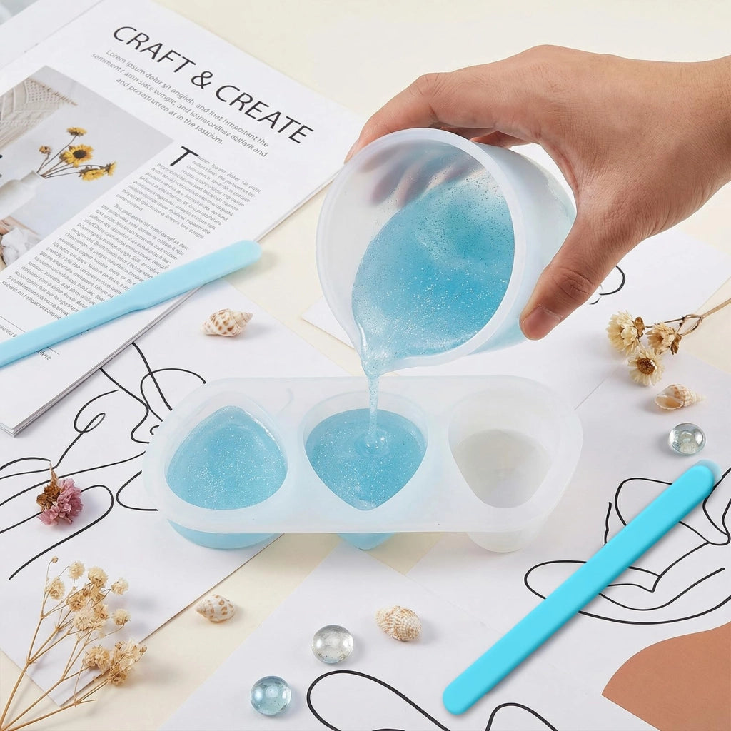 Misurino in silicone da 1000 ml con graduazione e frusta