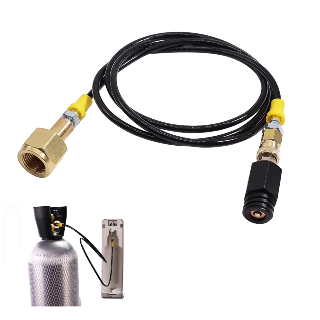 Adattatore per CO2, tubo ad alta pressione da 1,5 metri, compatibile con bombole CO2 con attacco W21.8-14