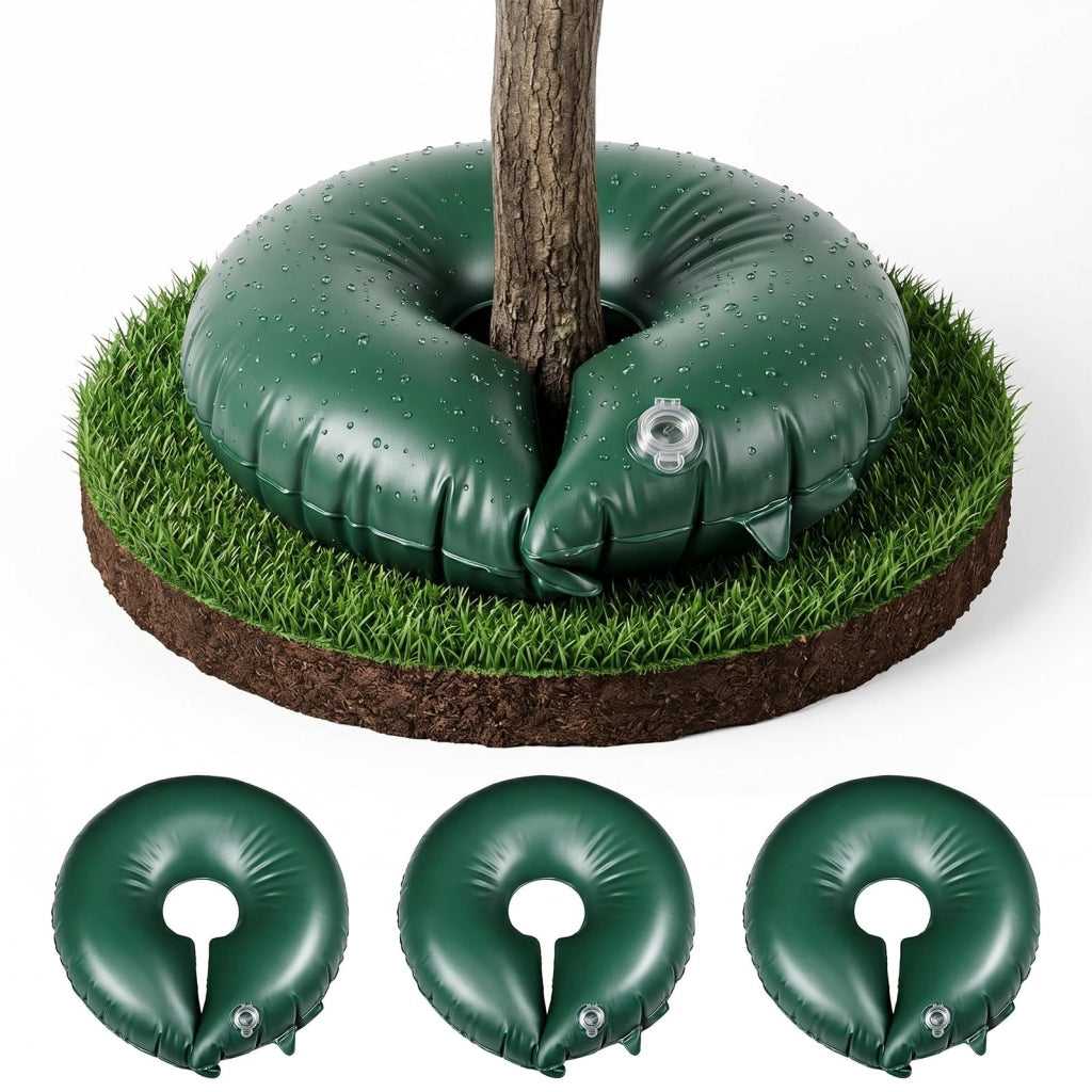 Set di 3 anelli di irrigazione, in PVC, resistenti ai raggi UV, diametro 90 cm, capacità 57 litri