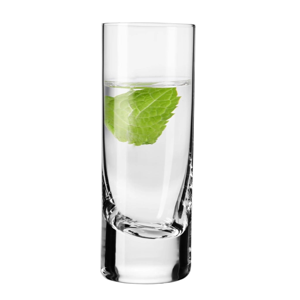 Set di 6 bicchieri da shot, capacità 60 ml, trasparenti, design classico