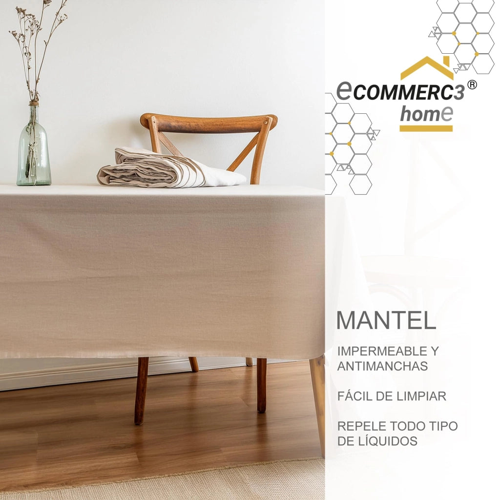 Tovaglia rettangolare, 140x140 cm, design moderno, resistente alle macchie, impermeabile