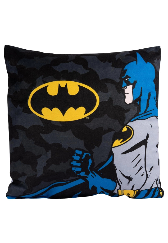Cuscino a forma di Batman, 30x30 cm, morbido, cuscino decorativo per appassionati di supereroi