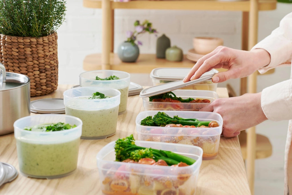 Contenitore per alimenti da 0,8L, set da 9 pezzi, senza BPA, impilabile