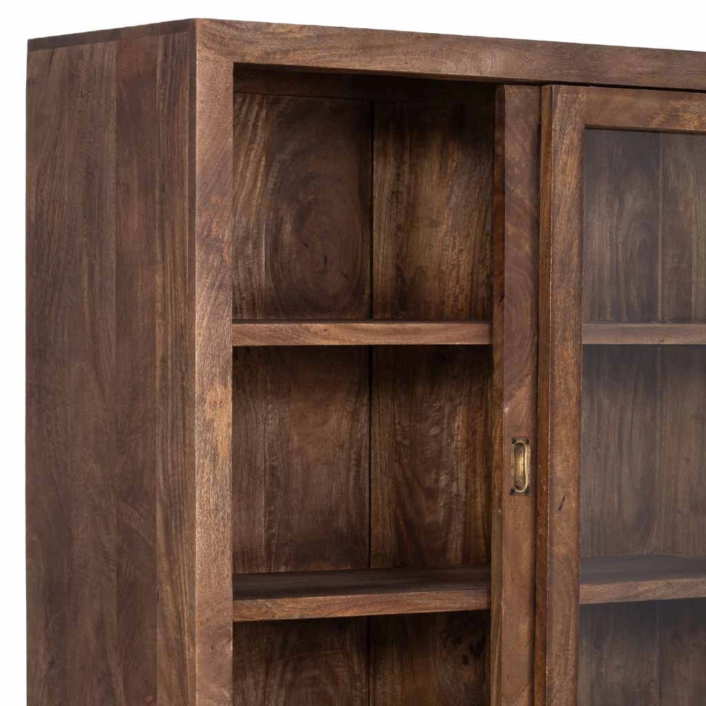 Vetrina in legno artigianale 160 x 45 x 190h cm