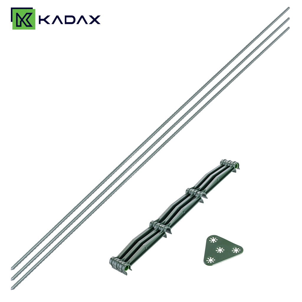 3 tutori conici per piante KADAX, 180 cm