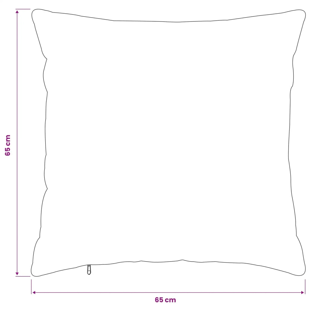 Federa 2 pz HEERLEN Grigio Chiaro 65 x 65 cm Flanella 913121