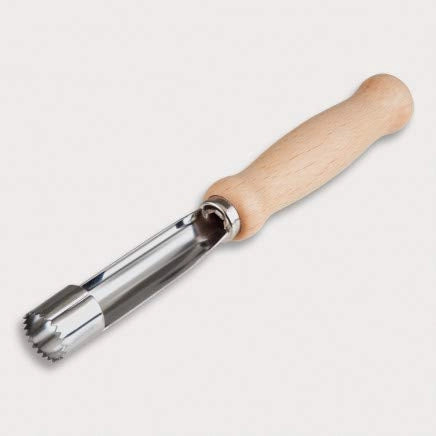 Sbucciafrutta Apfelentkerner, 16 cm, acciaio inossidabile, manico in legno di faggio, confezione da 3 pezzi