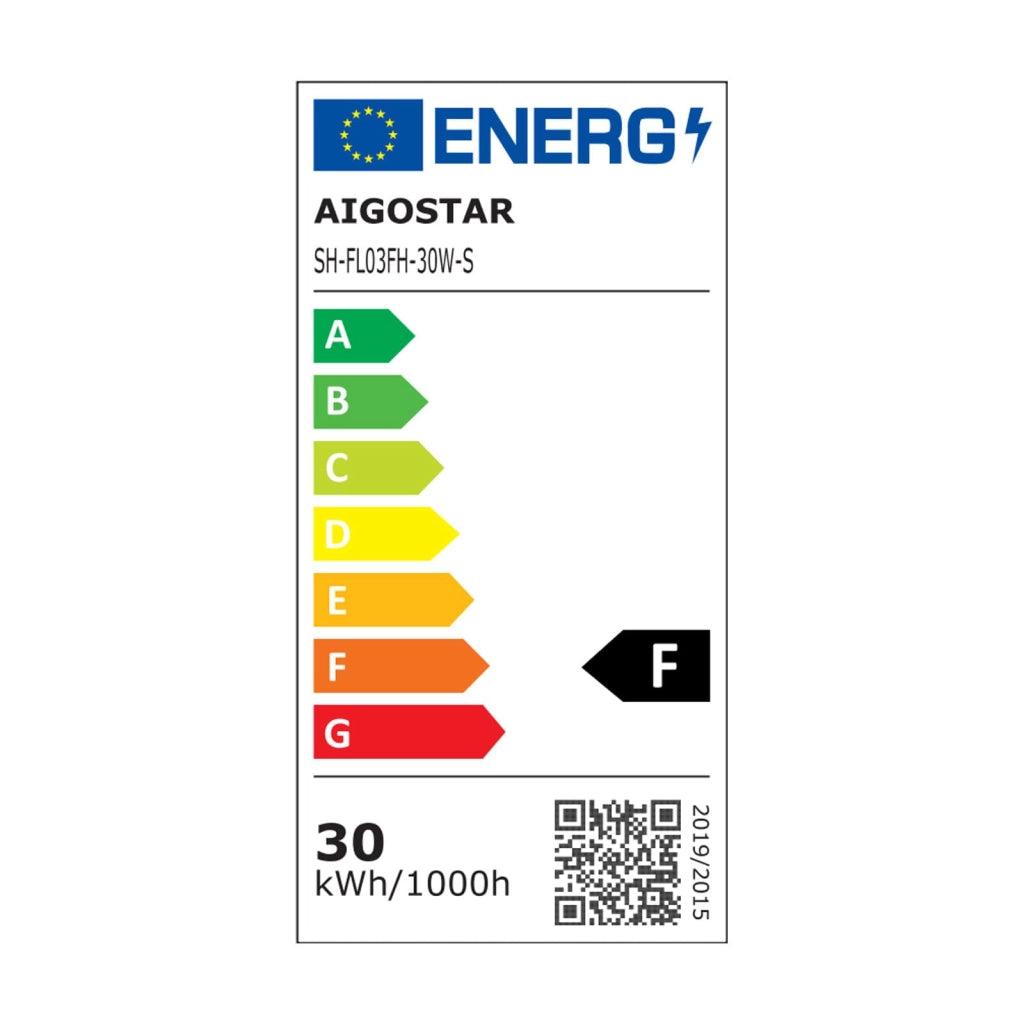 Fareto a LED con sensore di movimento, 30 W, colore nero, realizzato in pressofusione