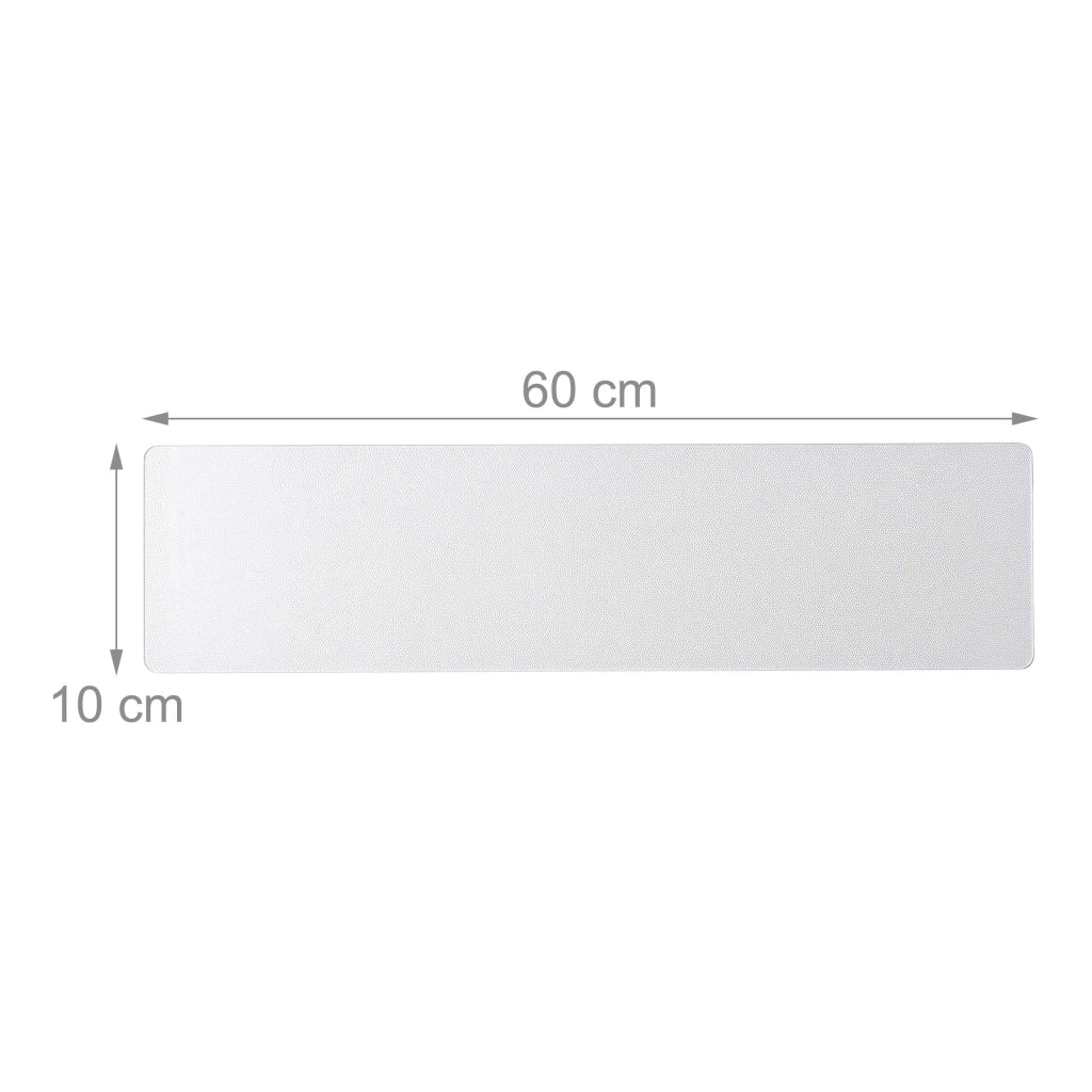 Set di 15 tappetini antiscivolo, dimensioni 81x15 cm, trasparenti e autoadesivi