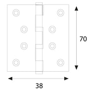 CERNIERA ZINCATA mm. 70x38 - pz. 2