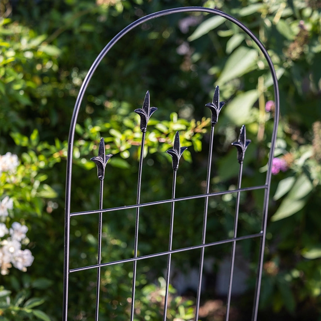 KADAX Tutore da giardino in acciaio nero