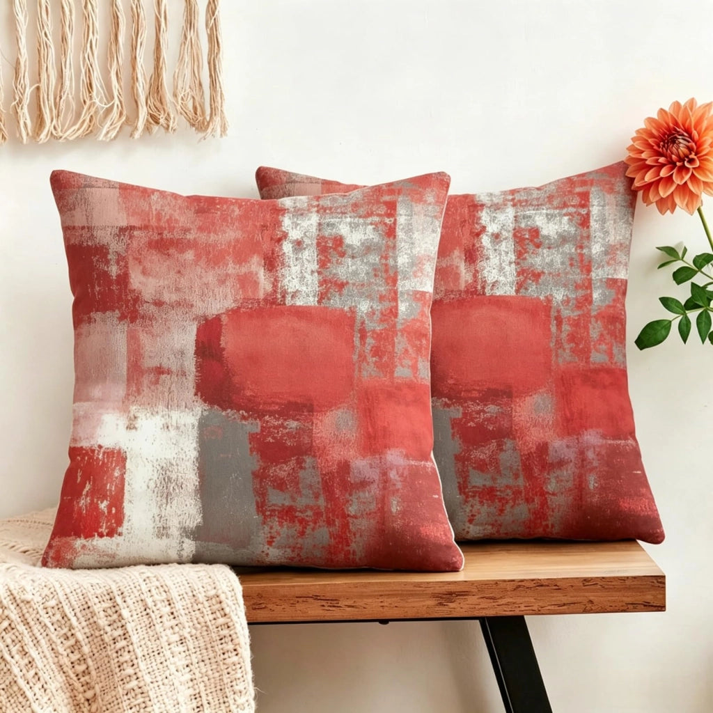 Cuscini decorativi, 45x45 cm, stile Art Déco, confezione da 2, per divano