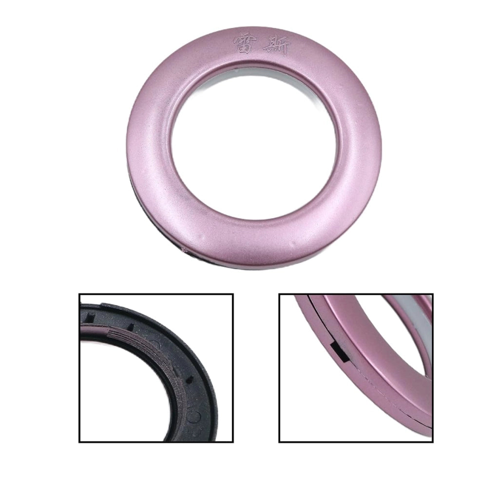 25 anelli per tende, in plastica, diametro 4,2 cm, a basso rumore, color viola