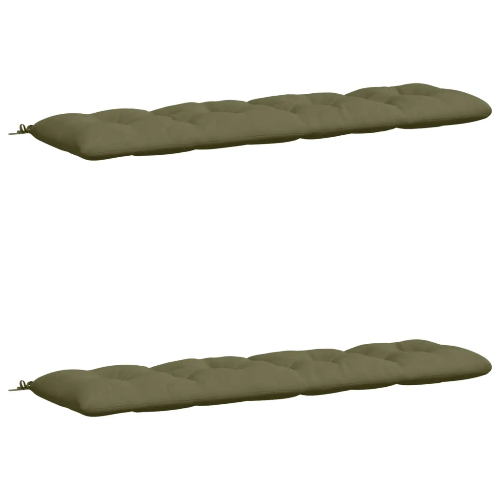 Cuscini per Panchina VIANEN 2 pz 100% Poliestere Verde Oliva 953207