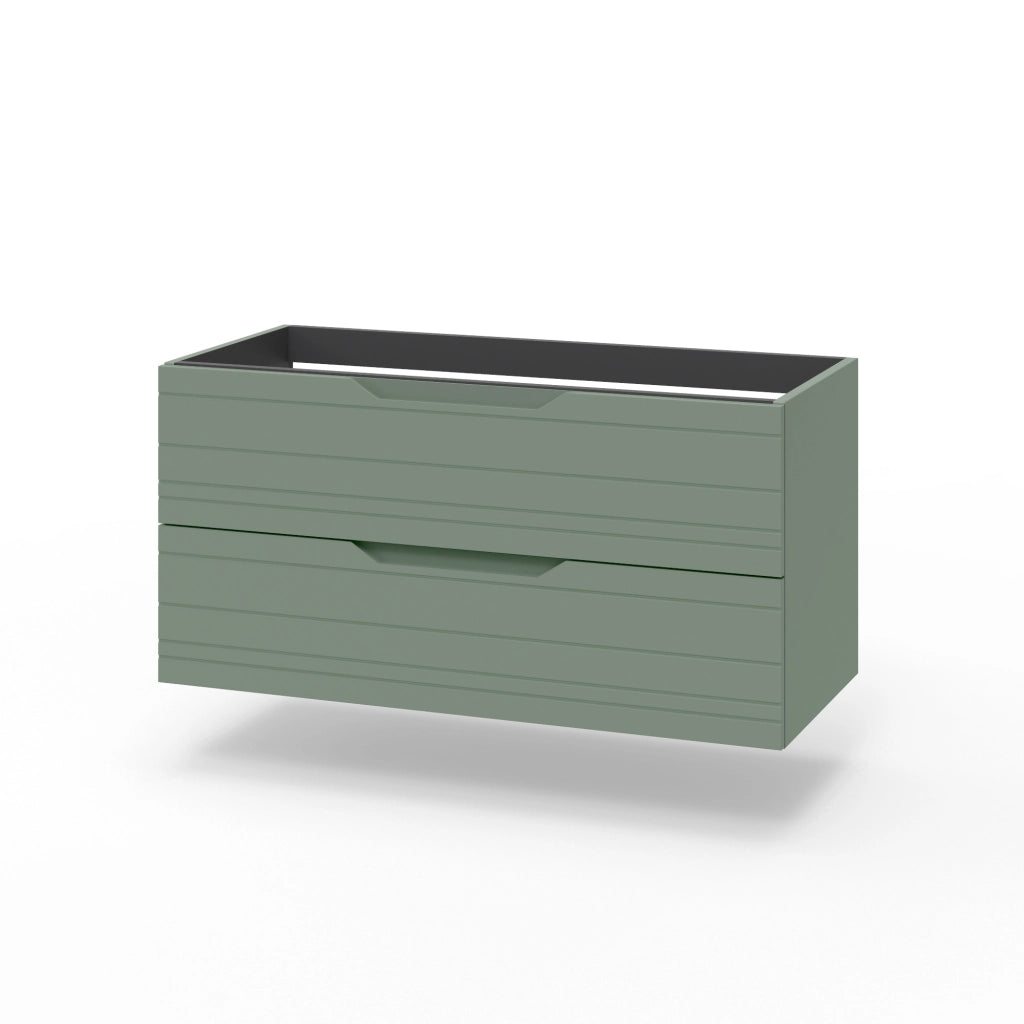 Base portalavabo 2 cassetti SOLMIRA verde salvia