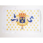 Bandiera del re di Francia, con giglio stilizzato (fleur-de-lis), dimensioni 45x30 cm