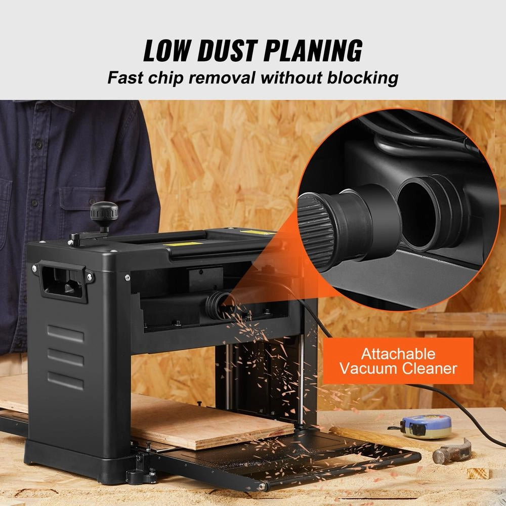 Pialla a Spessore per Legno M1B-LS-3301 2000W 33cm, Piallatrice da Banco Regolabile per Fai da Te e Officina