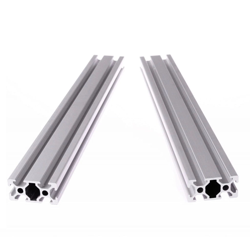 Profilo in alluminio 2040, tipo T, 2 pezzi, lunghezza 1000 mm, dimensioni 20x40 mm