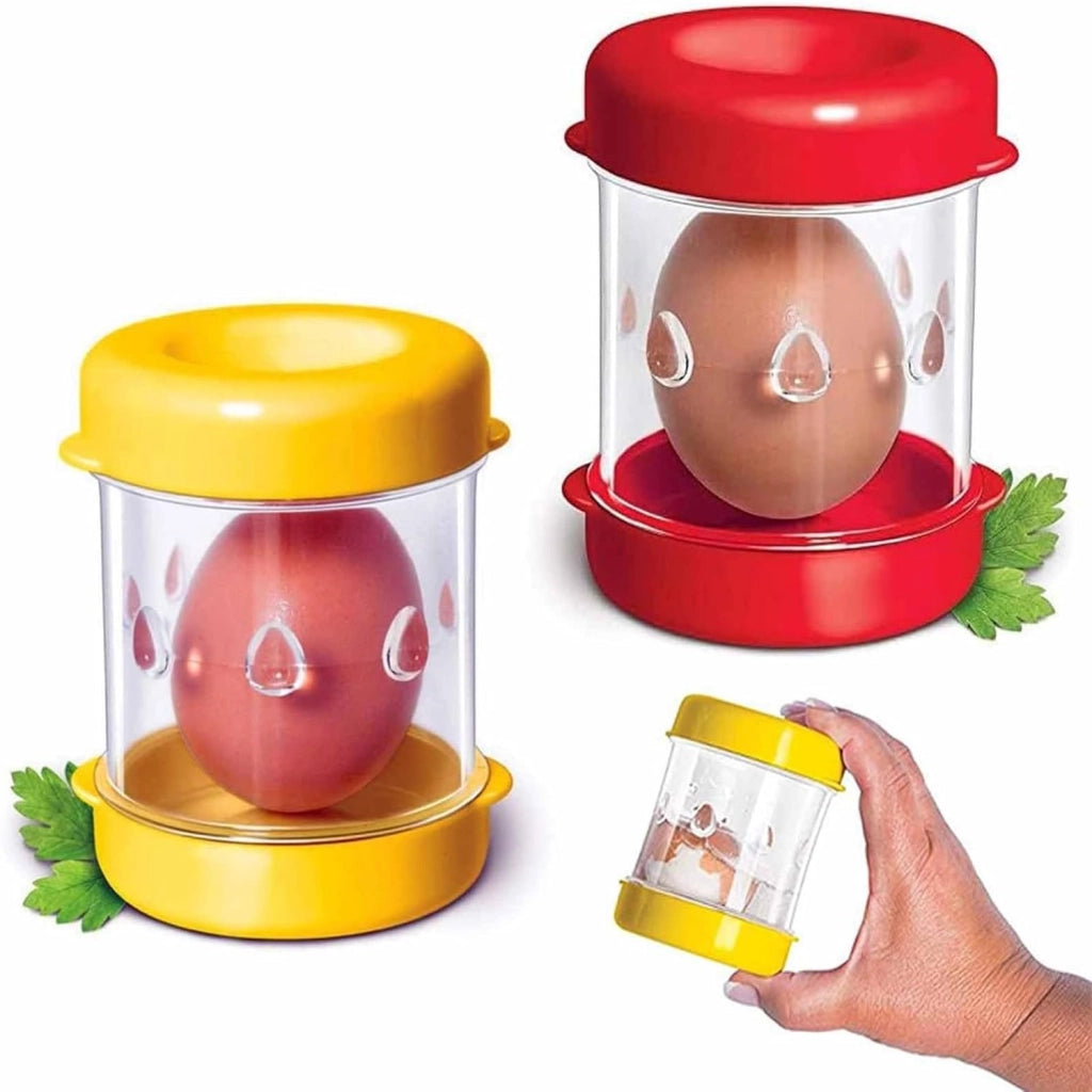 Set di 2 sbucciatori per uova, utensile manuale per rompere il guscio delle uova, accessorio da cucina