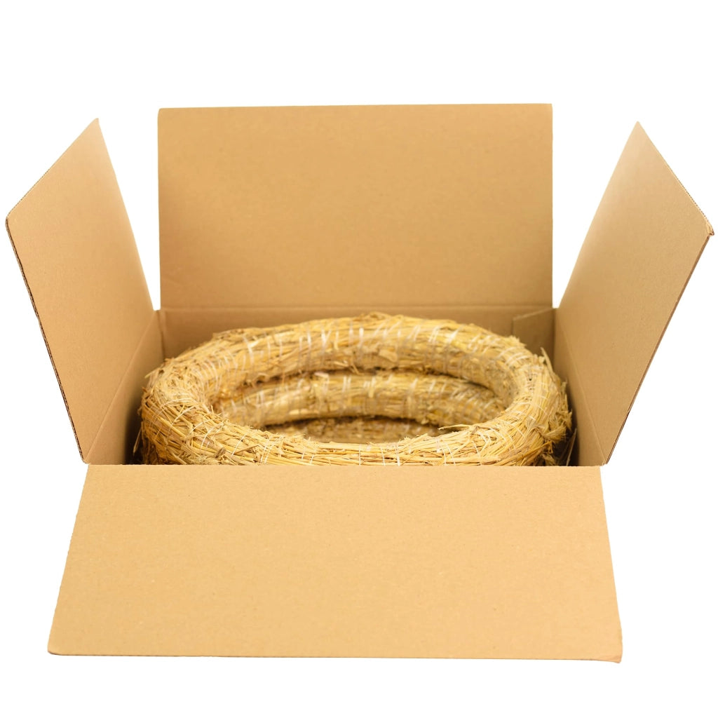 3 corone di paglia, diametro 30 cm, spessore 4 cm