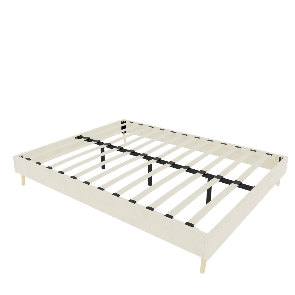 Struttura letto moderna 140x200 cm beige