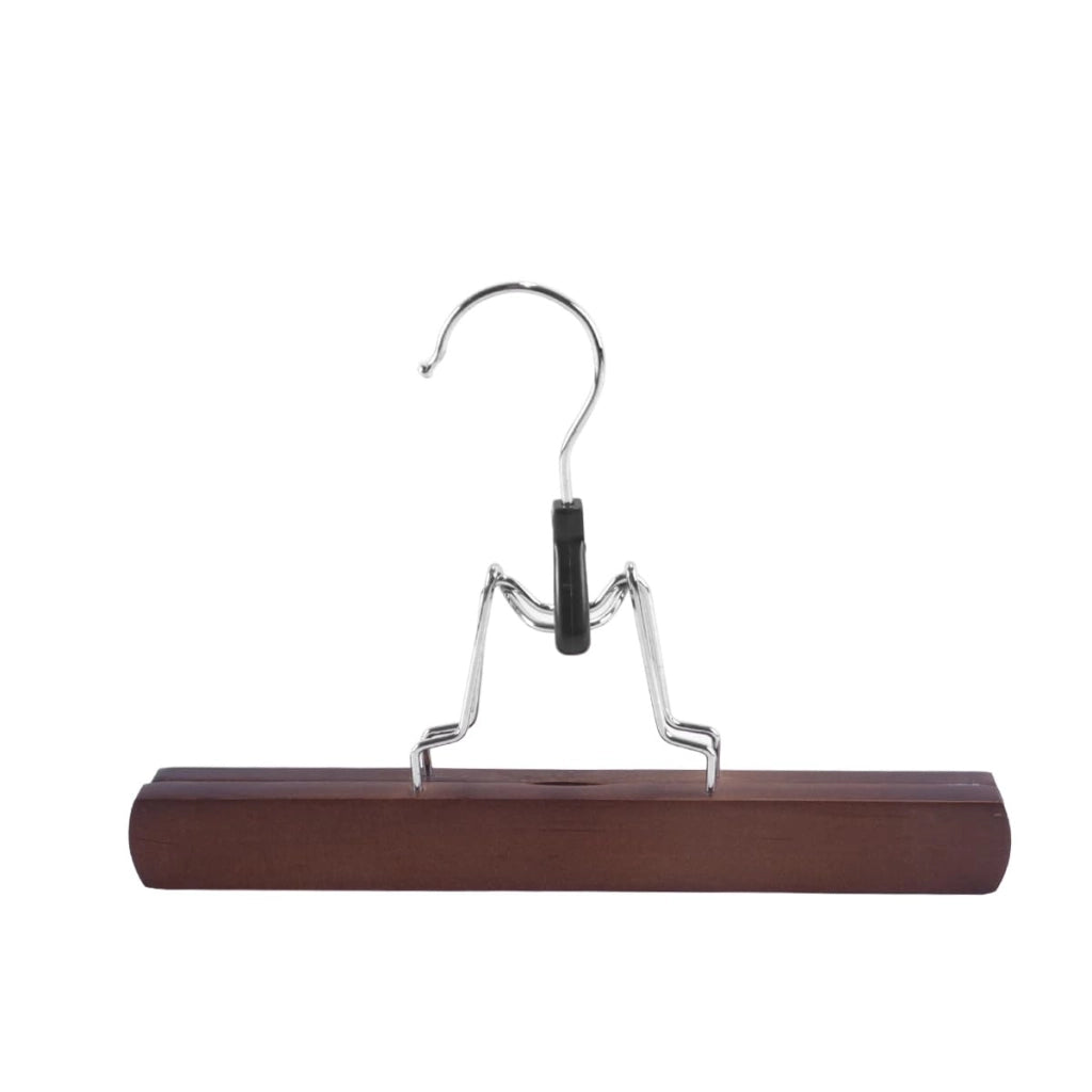 Set di 5 supporti in legno massello marrone, da 25 cm, con morsetti