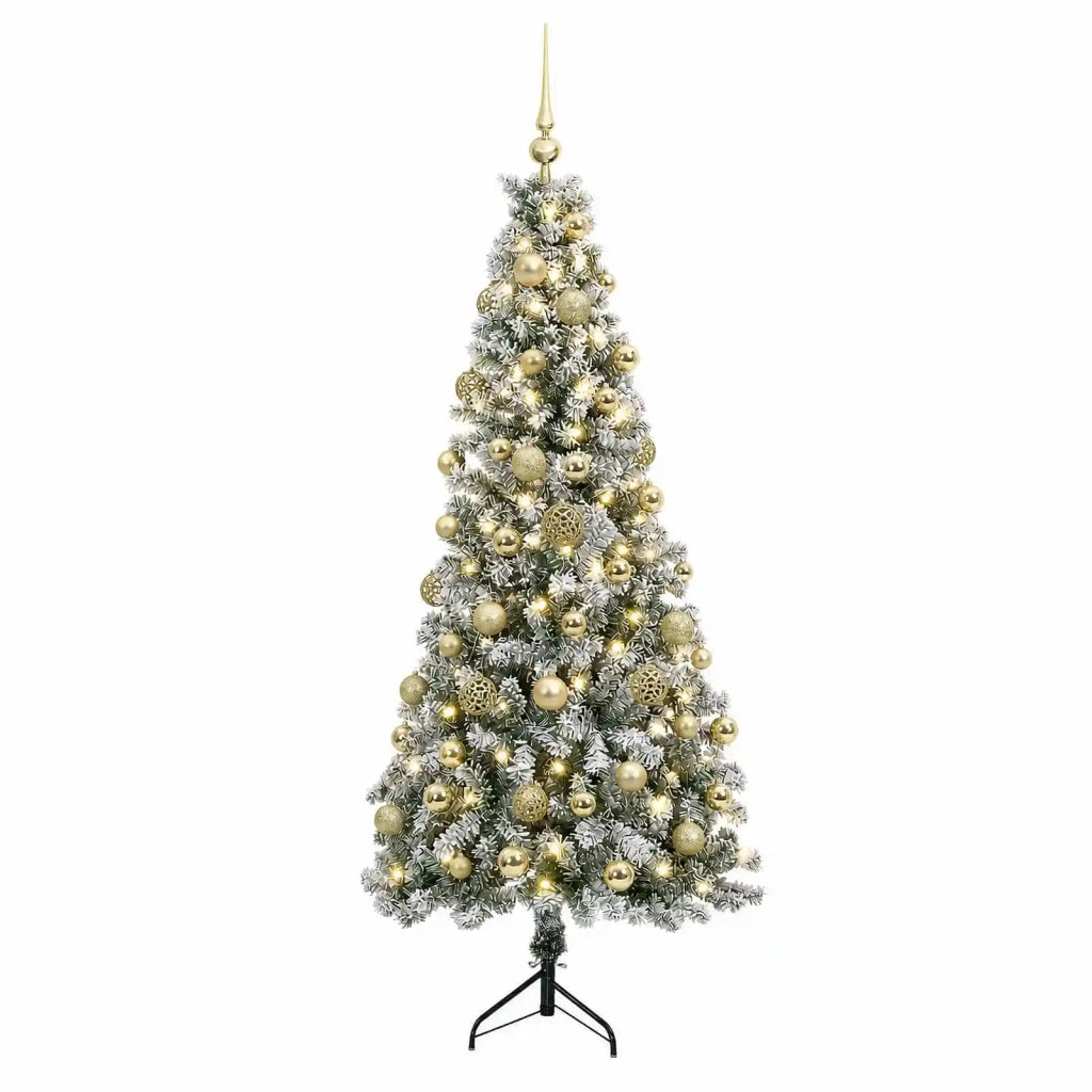 Albero di Natale artificiale con palline 210 cm 300 LED 3461028