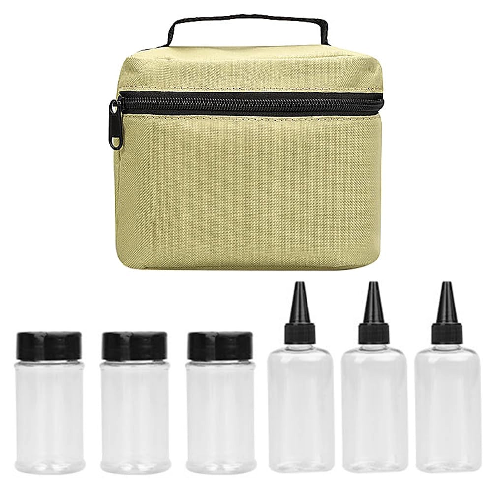 Set di spezie con 6 flaconi shaker, ideale per campeggio e barbecue