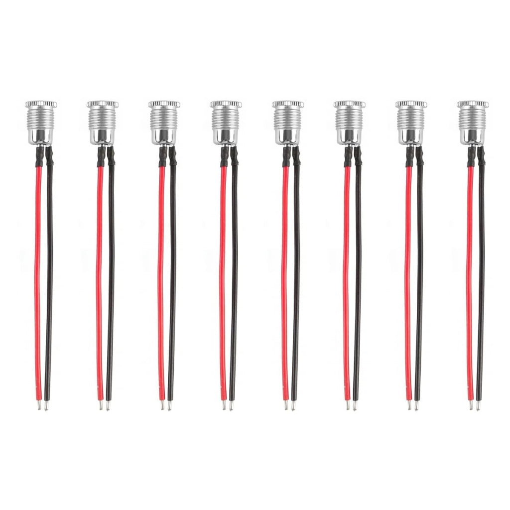 8 connettori DC099 da 2,1 mm, cavo da 10 cm, impermeabili