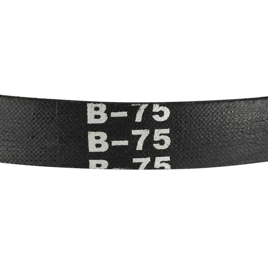 Cinghie trapezoidali B-75, lunghezza interna 1905 mm, larghezza 17 mm, spessore 11 mm, in gomma