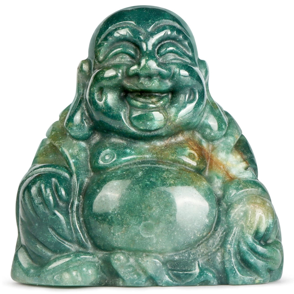 Statua del Buddha, 2 pollici, realizzata in pietra di giada oceanica