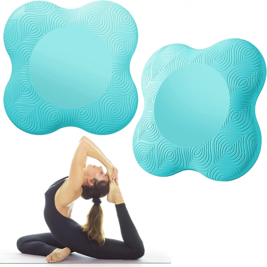 TAPPETINI YOGA ANTISCIVOLO GINOCCHIERE 2 PEZZI PORTATILI  CUSCINETTO 20CM