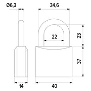 LUCCHETTO MARINO mm 40