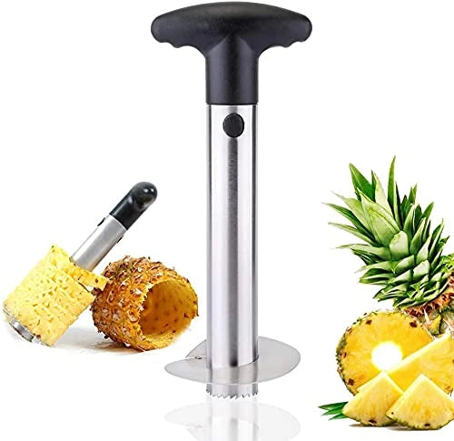 Tagliaprugne in acciaio inossidabile, con manico antiscivolo, ideale per tagliare le fette di frutta