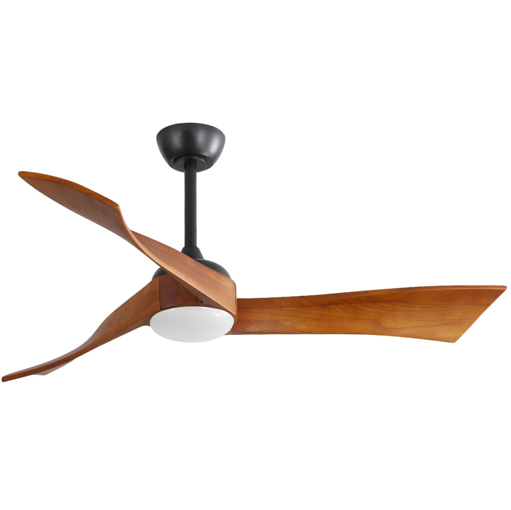 Ventilatore da soffitto 132 cm nero con motore DC, 6 velocit¨¤ e telecomando