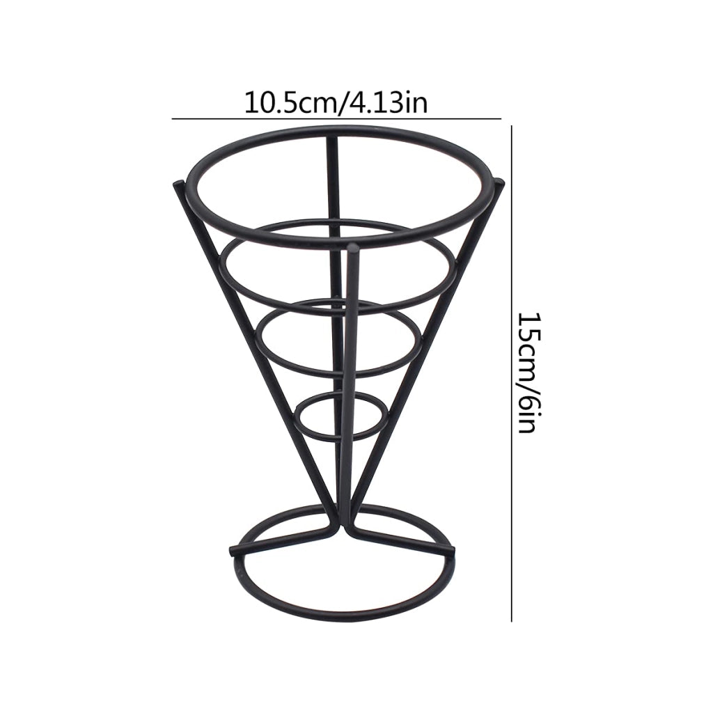 Supporti per torta, set da 3 pezzi, conici, in acciaio inossidabile, neri, peso: 400 g