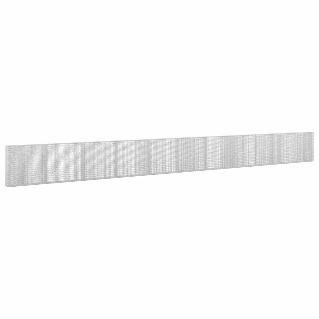 Gabione con Filo da 5 mm e Rete da 5x2,5 cm 1050x20x100 cm 3463599