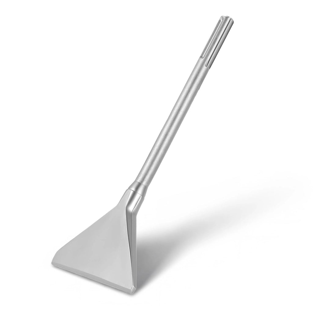 SDS Max Scalpello 350 x 150 mm, triangolare e affilato, scalpello piatto per martello demolitore per rimuovere piastrelle, adesivo, superfici murali