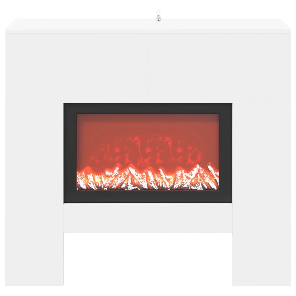Caminetto elettrico Bianco 100 x 24,5 x 90 cm 8020760